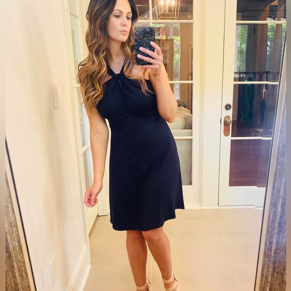 Cabi Strap Tee Dress (navy)